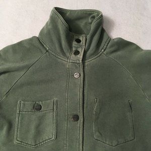 #83 Vans Off The Wall Drill Chore Insulated Fleece Snap-Button Coat Jacket